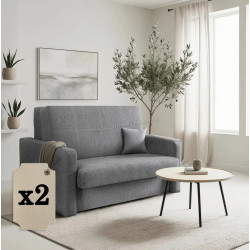 Set fotolii 2buc Mebel Elite Milan 2 (Light Grey)