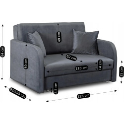Set fotolii 2buc Mebel Elite Vero 2 (Grey) Thumb