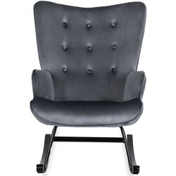 Fotoliu balansoar Mebel Elite Elis (Grey/Black) Thumb