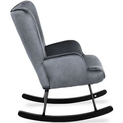 Fotoliu balansoar Mebel Elite Elis (Grey/Black) Thumb