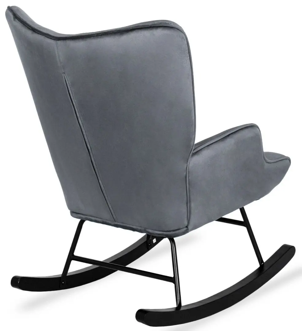 Fotoliu balansoar Mebel Elite Elis (Grey/Black)