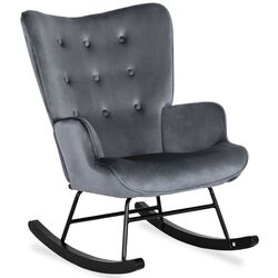 Fotoliu balansoar Mebel Elite Elis (Grey/Black) Thumb