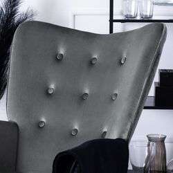 Fotoliu balansoar Mebel Elite Elis (Grey/Black) Thumb