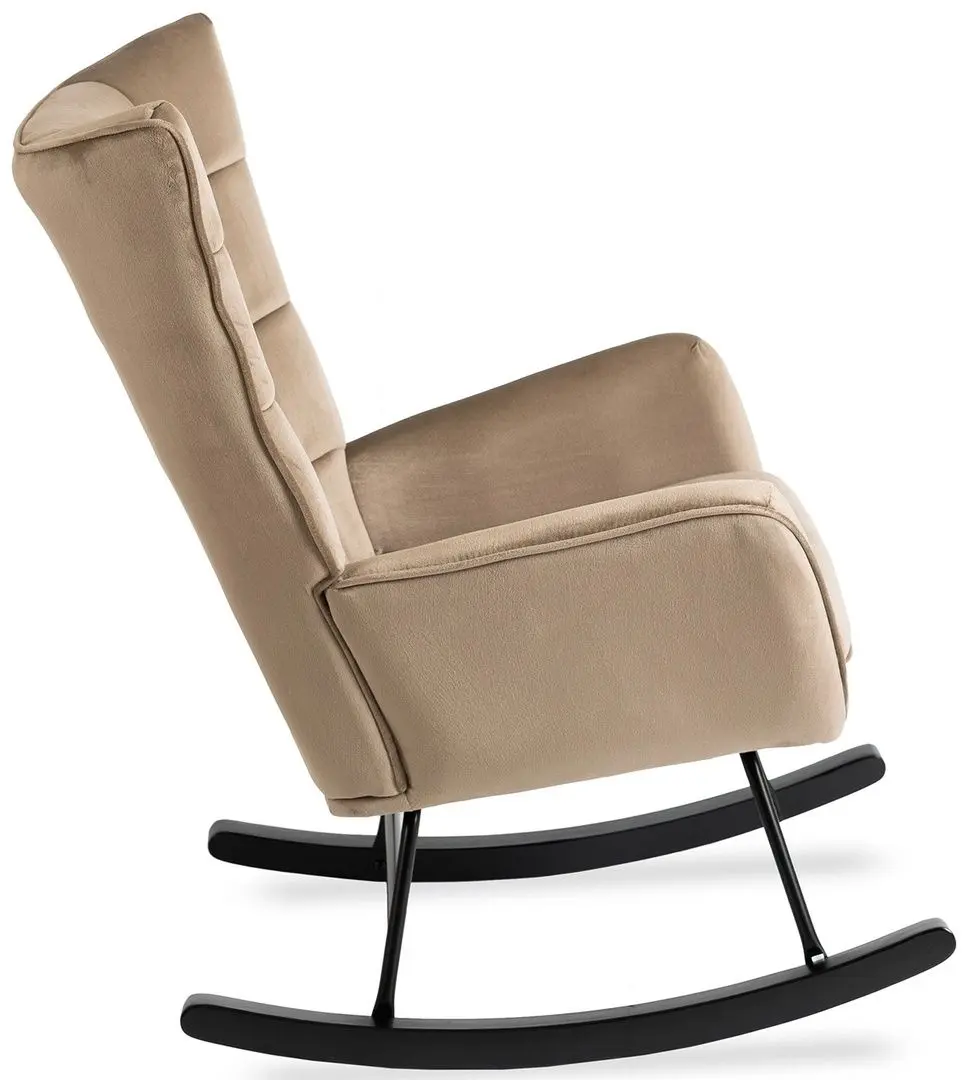 Fotoliu balansoar Mebel Elite Jackson (Beige/Black)