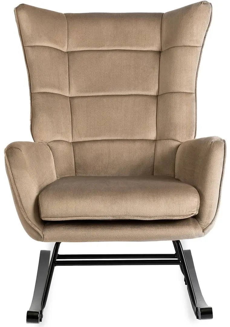 Fotoliu balansoar Mebel Elite Jackson (Beige/Black)