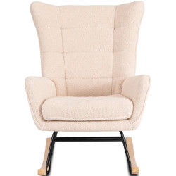 Fotoliu balansoar Mebel Elite Jackson (Beige/Oak) Thumb