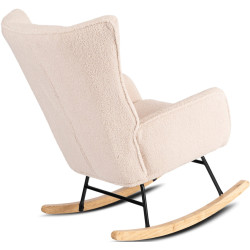 Fotoliu balansoar Mebel Elite Jackson (Beige/Oak) Thumb