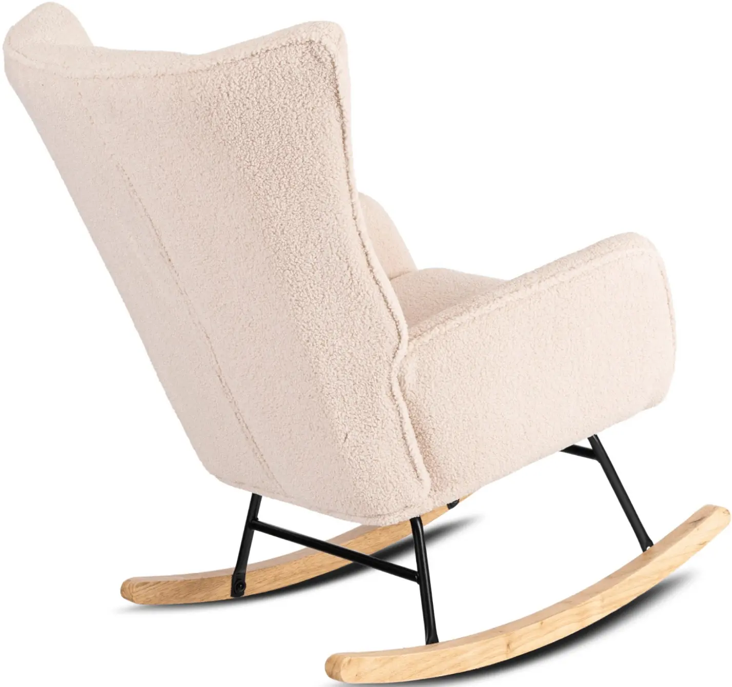 Fotoliu balansoar Mebel Elite Jackson (Beige/Oak) - 4