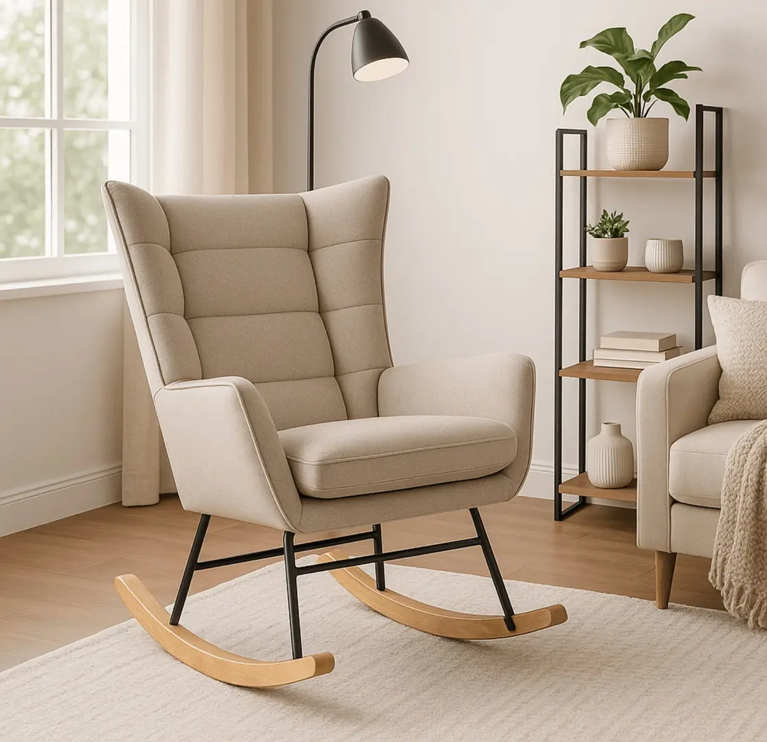 Fotoliu balansoar Mebel Elite Jackson (Beige)