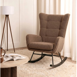 Fotoliu balansoar Mebel Elite Jackson (Brown/Black)