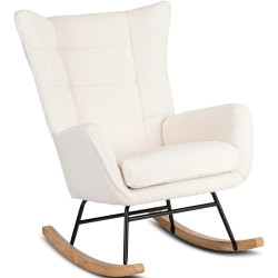 Fotoliu balansoar Mebel Elite Jackson (Cream/Oak) Thumb
