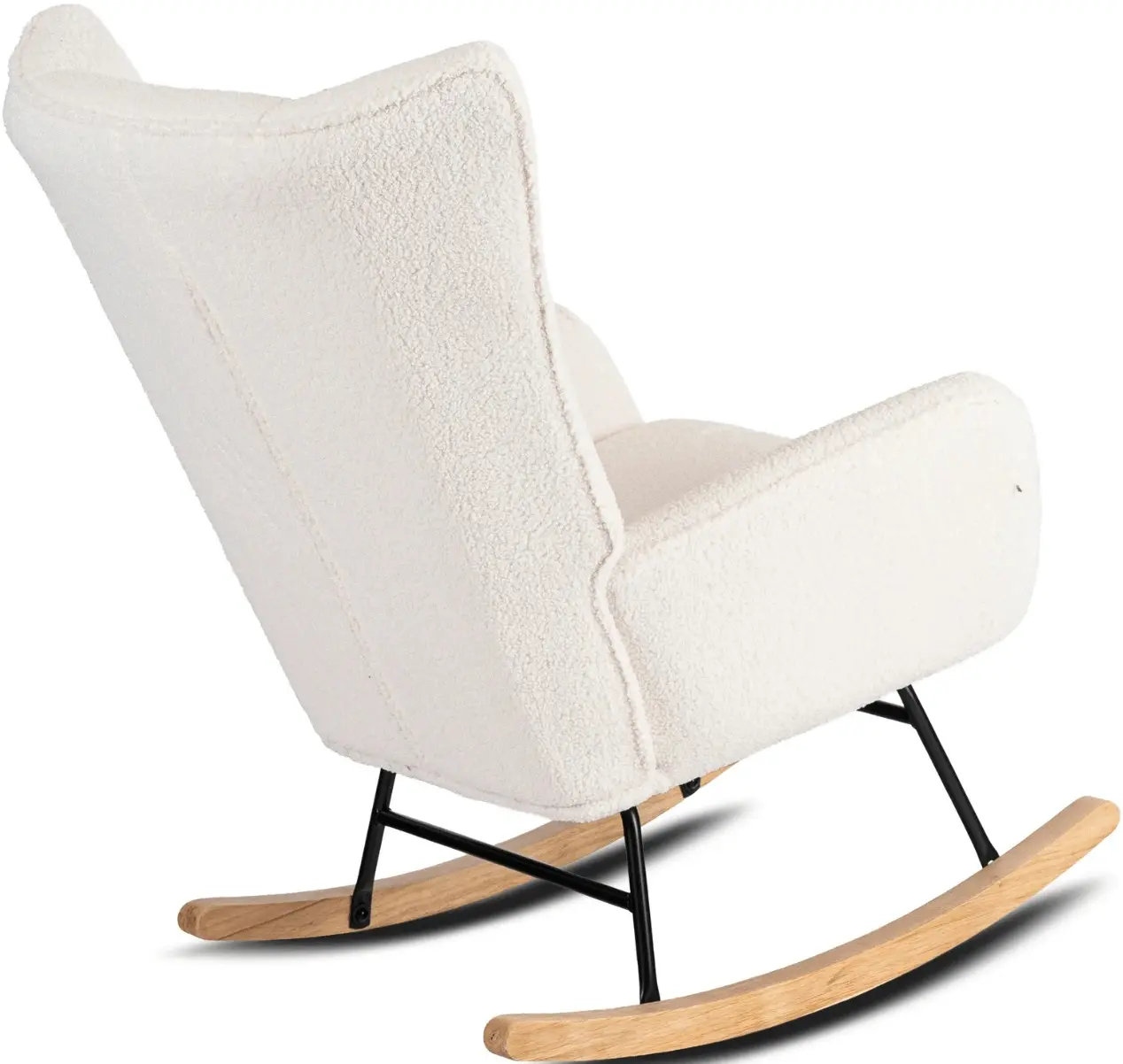 Fotoliu balansoar Mebel Elite Jackson (Cream/Oak) - 5