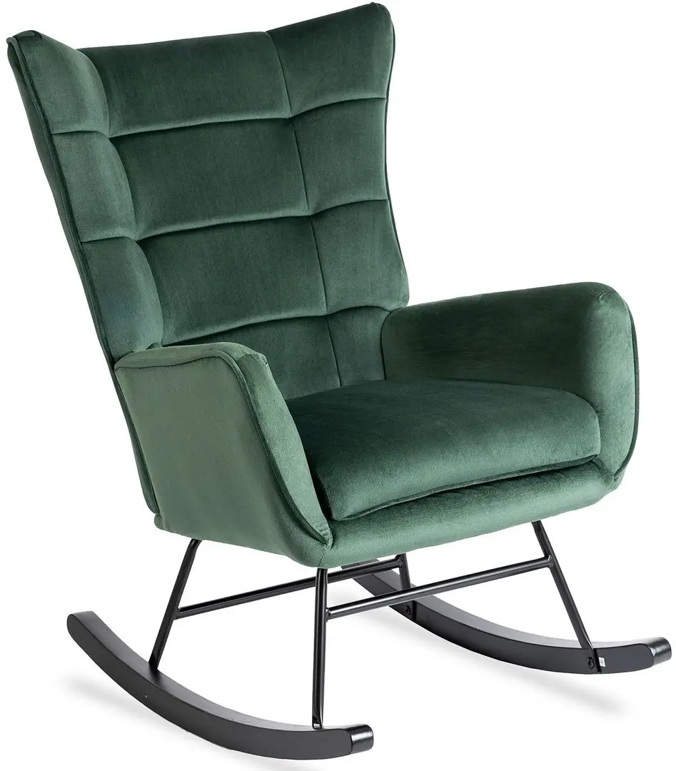 Кресло-качалка Mebel Elite Jackson (Green/Black) - 4