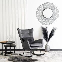 Кресло-качалка Mebel Elite Jackson (Grey/Black) Thumb