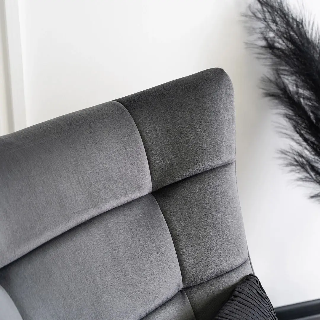 Кресло-качалка Mebel Elite Jackson (Grey/Black)