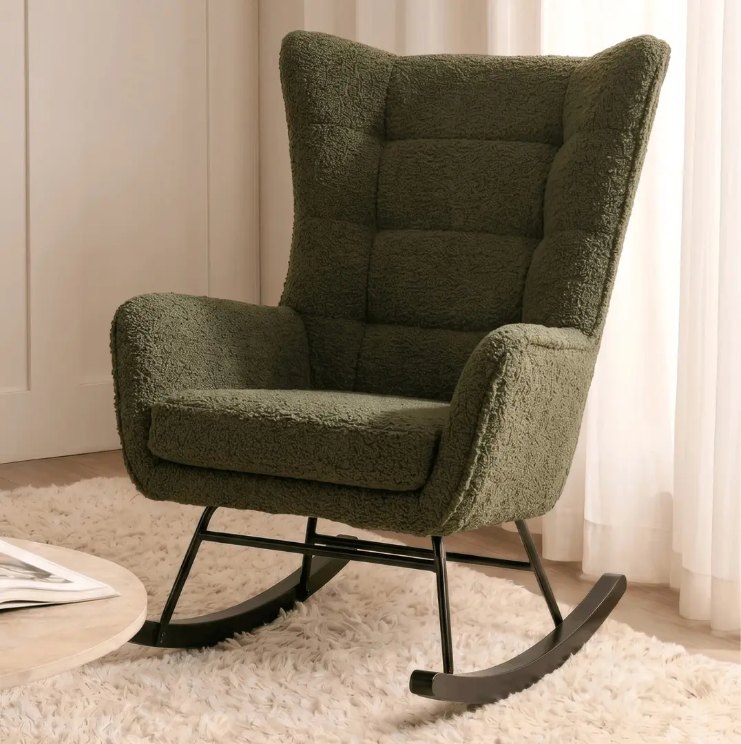 Кресло-качалка Mebel Elite Jackson (Olive/Black)