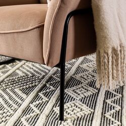 Fotoliu Mebel Elite Alberto (Beige/Black) Thumb