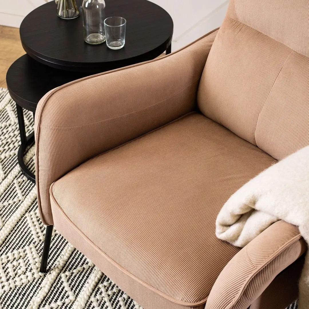 Fotoliu Mebel Elite Alberto (Beige/Black)