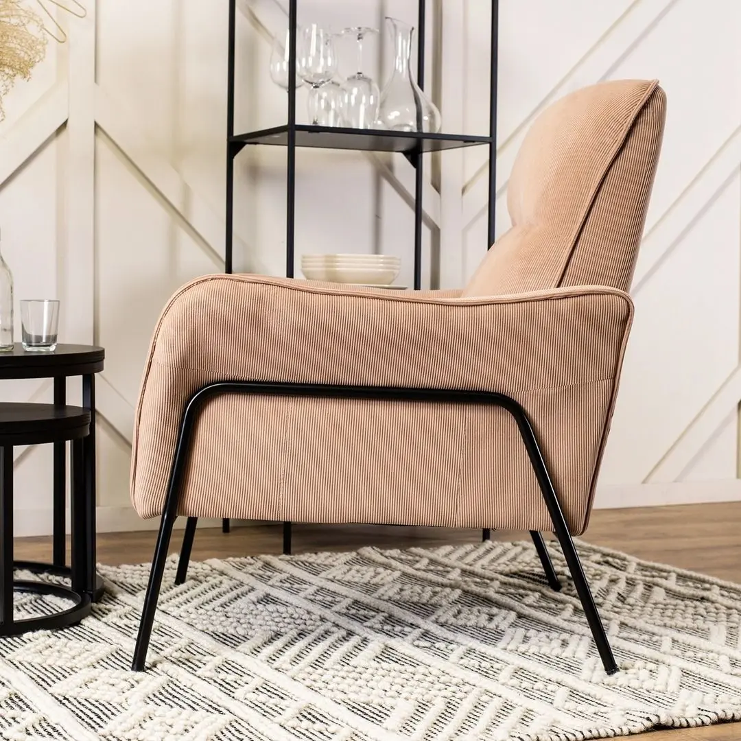 Fotoliu Mebel Elite Alberto (Beige/Black)