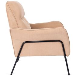 Fotoliu Mebel Elite Alberto (Beige/Black) Thumb