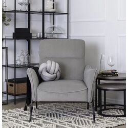 Fotoliu Mebel Elite Alberto (Grey/Black) Thumb