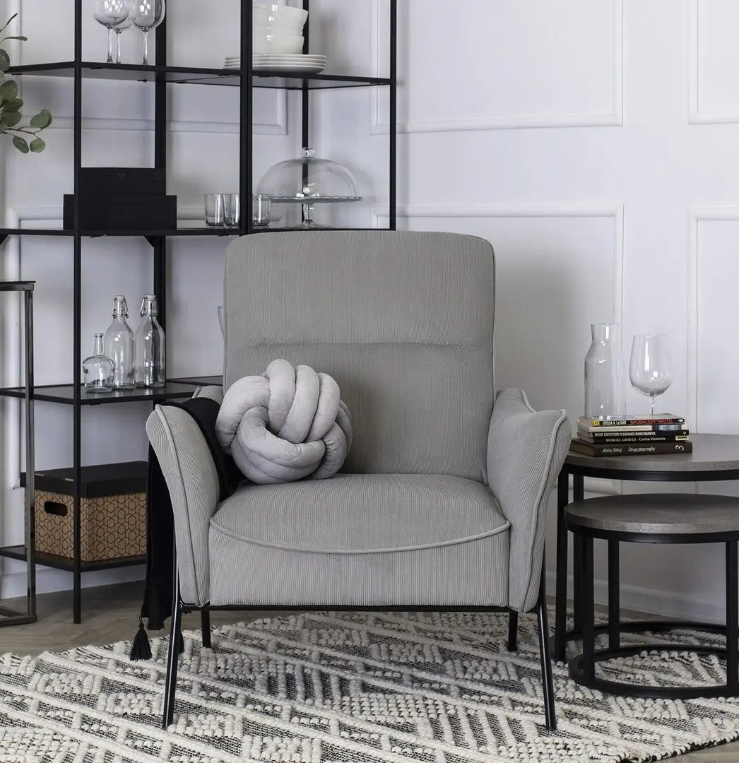 Fotoliu Mebel Elite Alberto (Grey/Black)