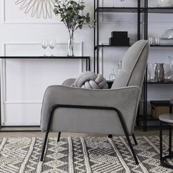 Fotoliu Mebel Elite Alberto (Grey/Black) Thumb