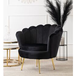 Fotoliu Mebel Elite Angel (Black/Golden)