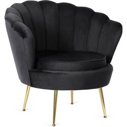 Fotoliu Mebel Elite Angel (Black/Golden) Thumb