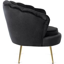 Fotoliu Mebel Elite Angel (Black/Golden) Thumb