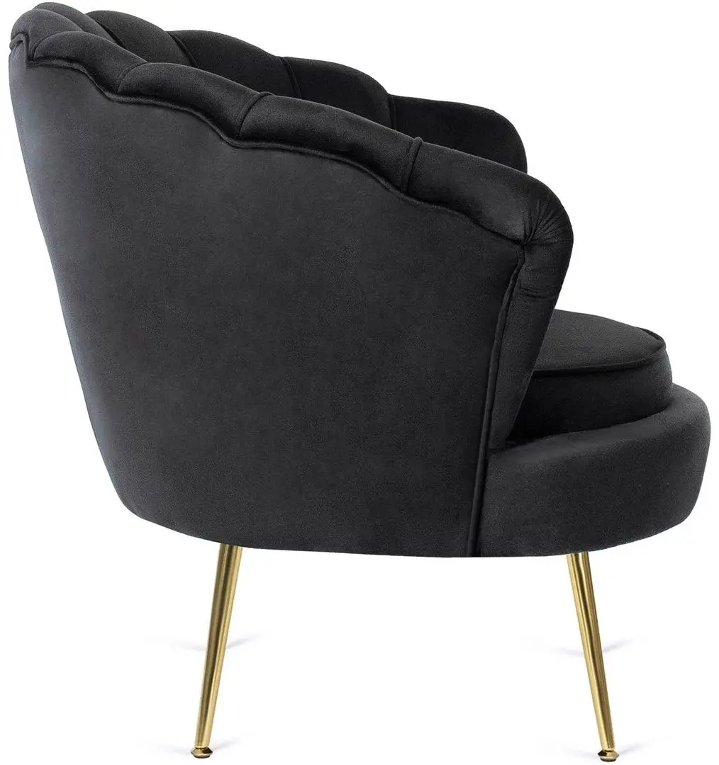 Fotoliu Mebel Elite Angel (Black/Golden)