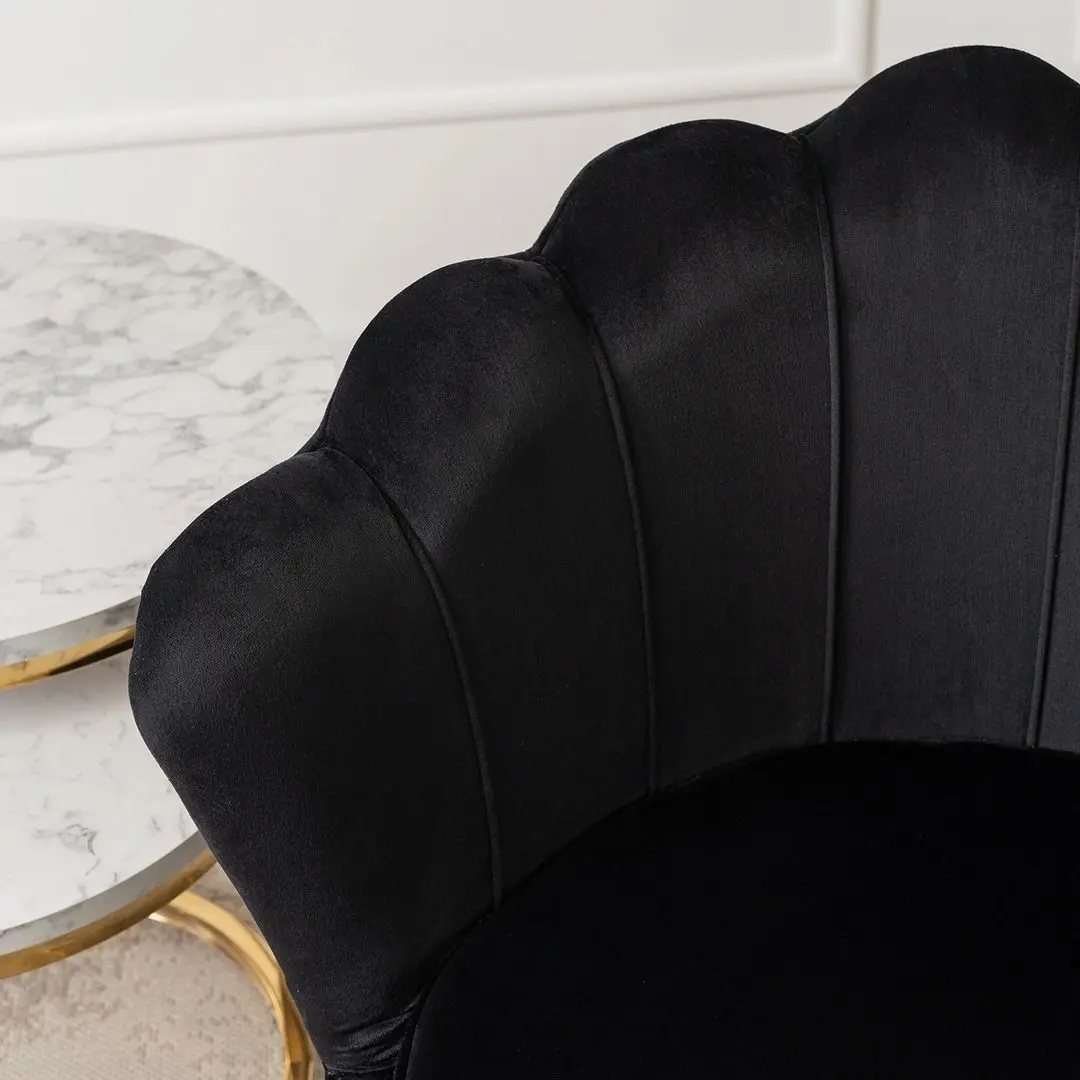 Fotoliu Mebel Elite Angel (Black/Golden)