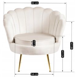 Кресло Mebel Elite Angel (Cream/Golden) Thumb