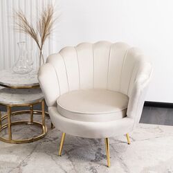 Fotoliu Mebel Elite Angel (Cream/Golden)