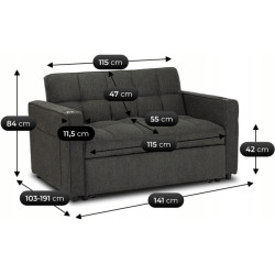 Fotoliu Mebel Elite Aster (Black) Thumb