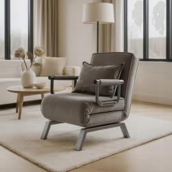 Кресло Mebel Elite Bart Velour (Grey)
