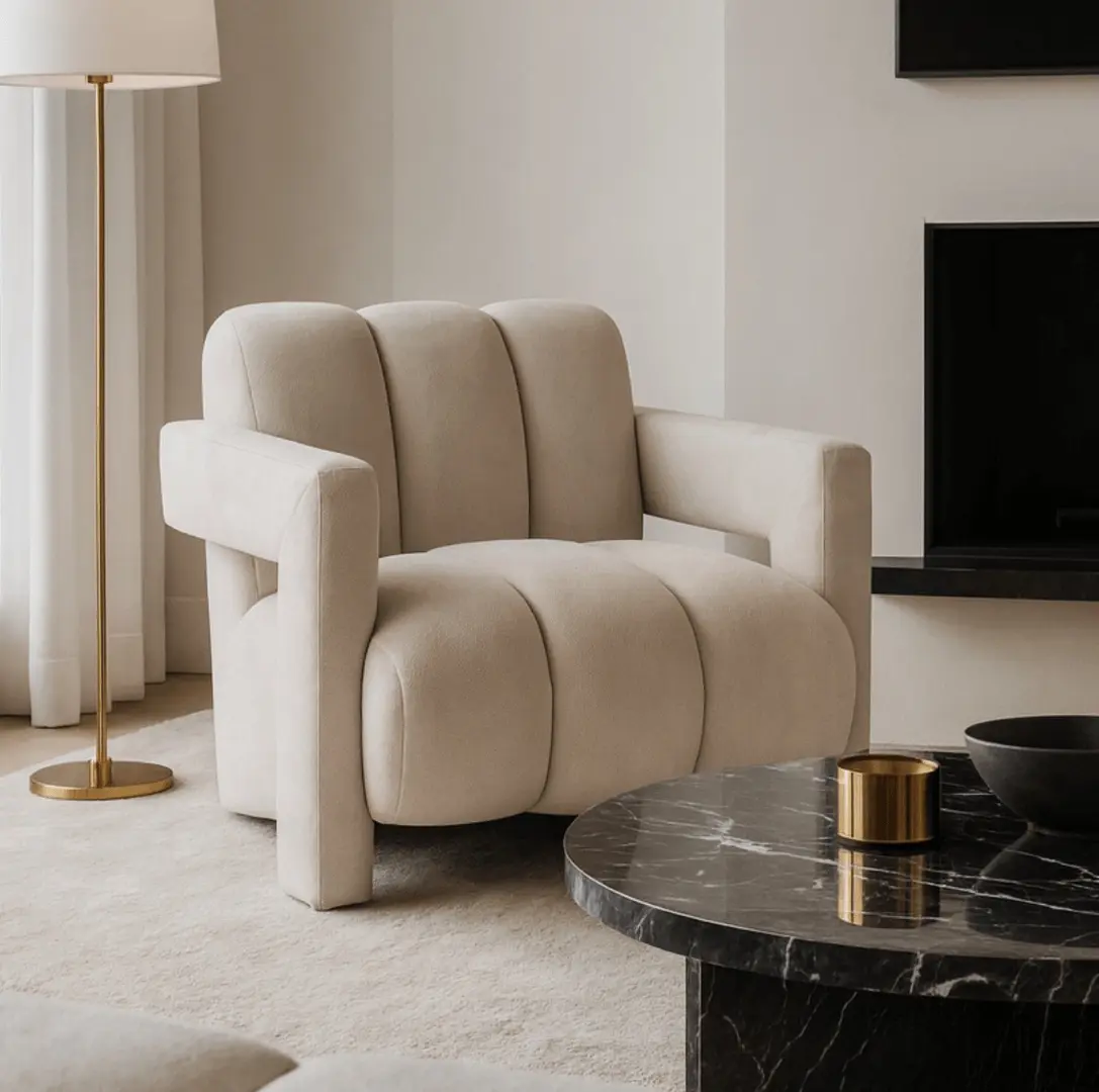 Fotoliu Mebel Elite Bender (Cream)