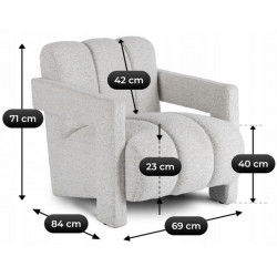 Кресло Mebel Elite Bender (Grey) Thumb