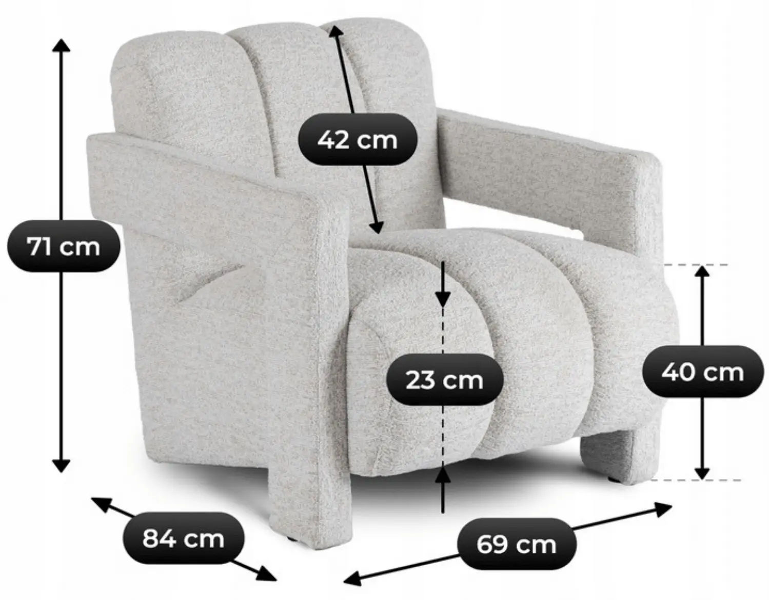 Кресло Mebel Elite Bender (Grey)