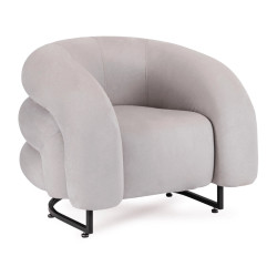Кресло Mebel Elite Carmine Velour (Grey) Thumb