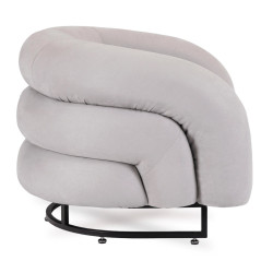 Кресло Mebel Elite Carmine Velour (Grey) Thumb