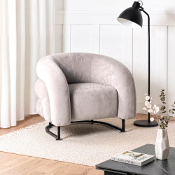Кресло Mebel Elite Carmine Velour (Grey)