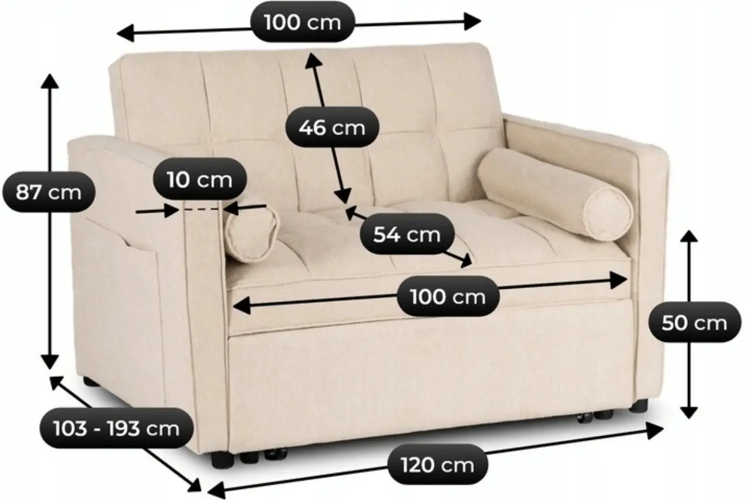 Fotoliu Mebel Elite Corra (Beige) - 8