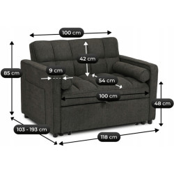 Fotoliu Mebel Elite Corra (Black) Thumb