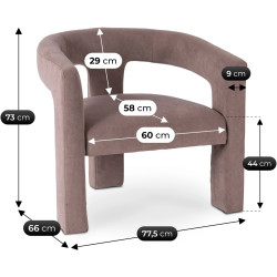 Fotoliu Mebel Elite Lille (Beige) Thumb