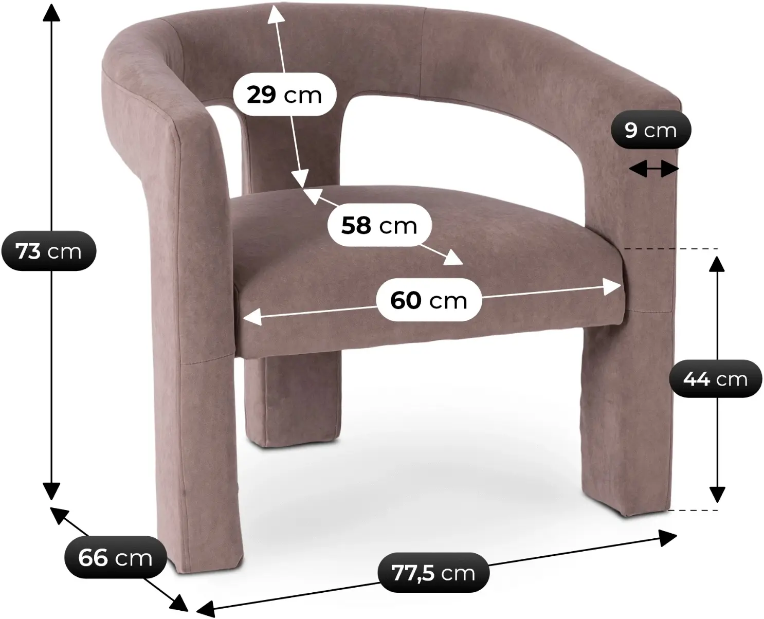 Fotoliu Mebel Elite Lille (Beige) - 6