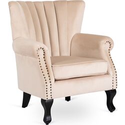 Fotoliu Mebel Elite Mallo (Beige/Black) Thumb