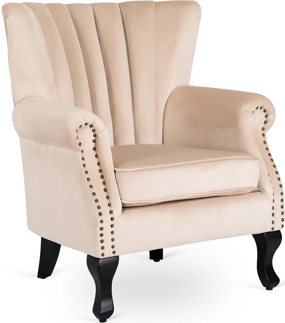 Fotoliu Mebel Elite Mallo (Beige/Black)