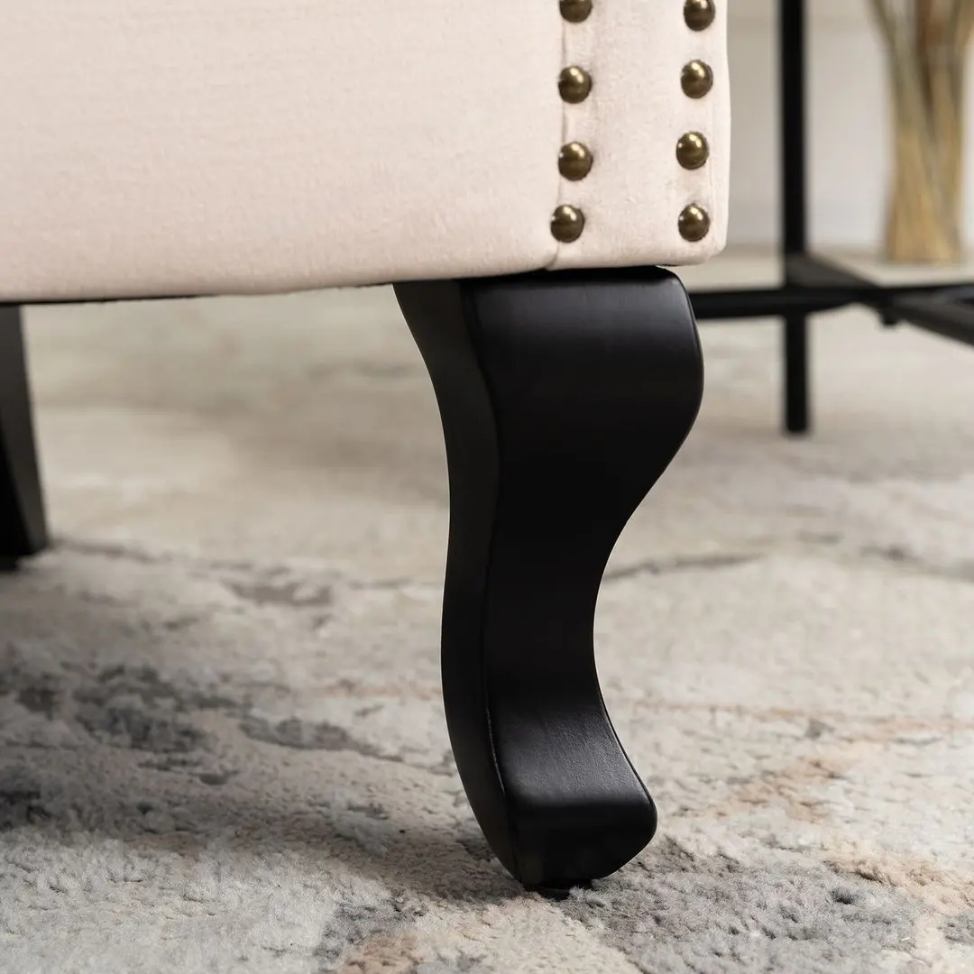 Fotoliu Mebel Elite Mallo (Beige/Black)