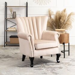 Fotoliu Mebel Elite Mallo (Beige/Black)